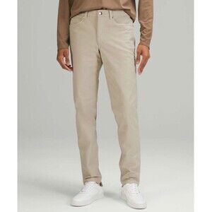 Lululemon ABC Pant Utilitech Raw Linen Chino Trousers Athleisure Men's Size 34